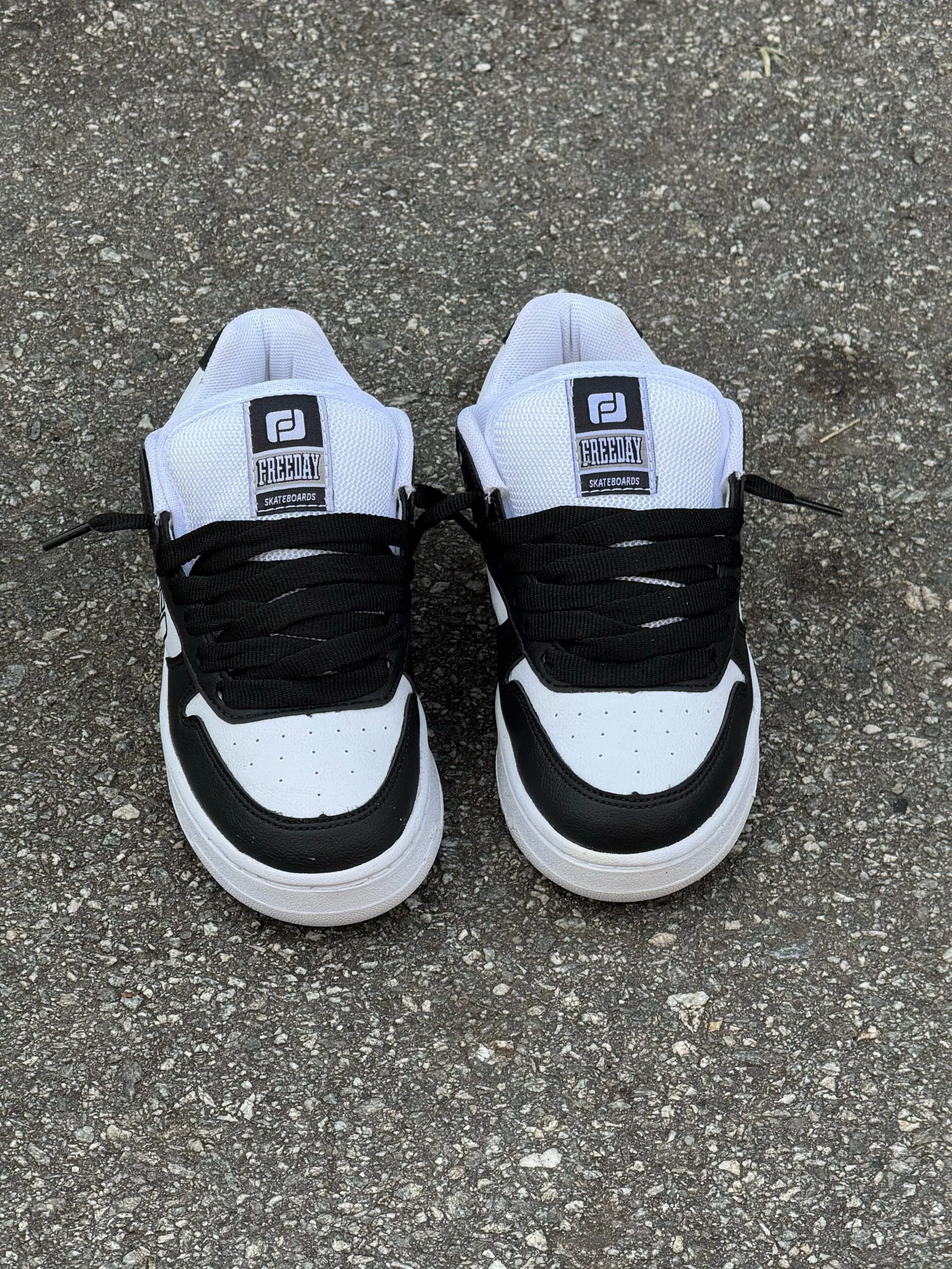 Tênis Freeday Grandir Ox Preto Branco Sintético - Imagem 5