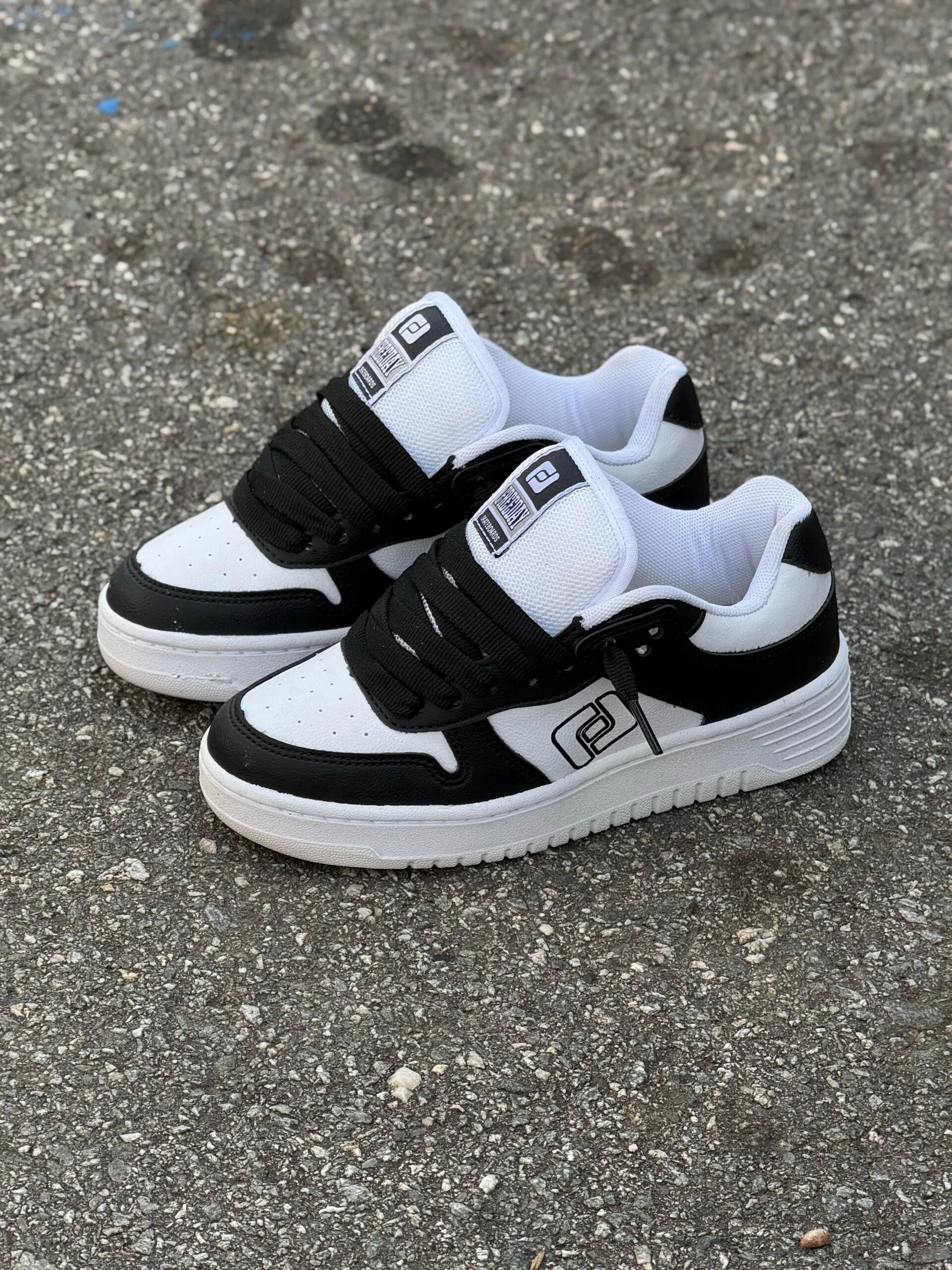 Tênis Freeday Grandir Ox Preto Branco Sintético - Imagem 6