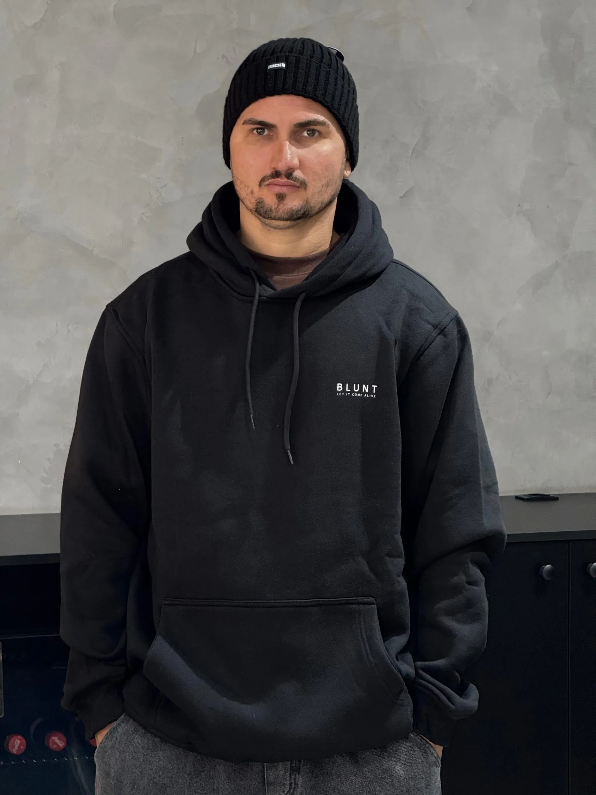 Moletom Canguru Mago Preto - Imagem 3