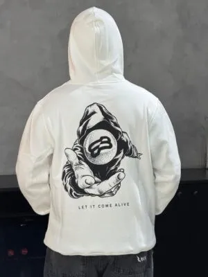 Moletom Canguru Blunt Mago Off White