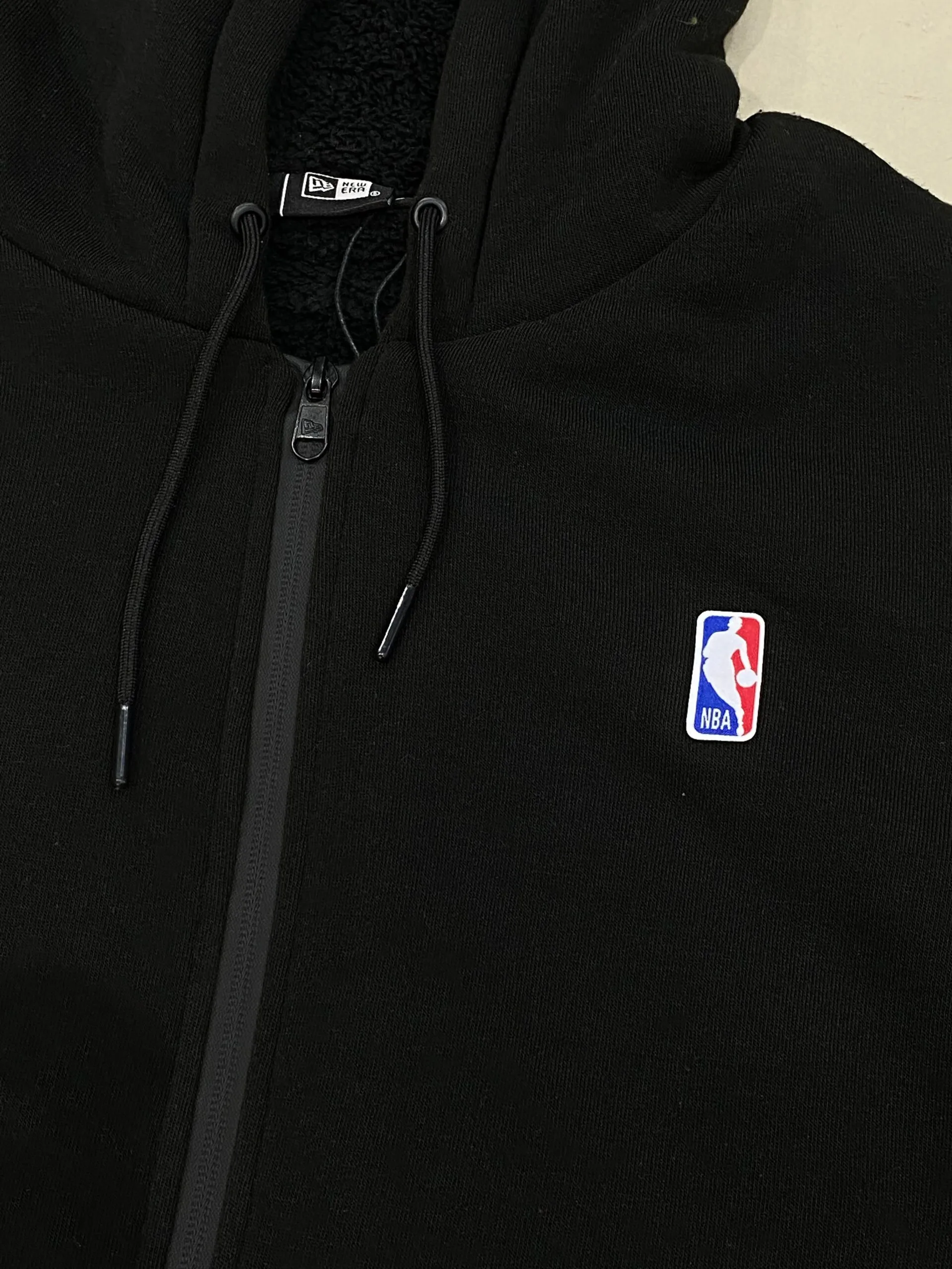 Moletom Básico Zíper New Era Nba Preto - Imagem 5
