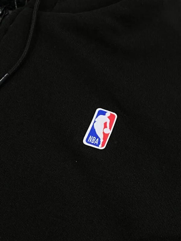 Moletom Básico Zíper New Era Nba Preto - Imagem 2