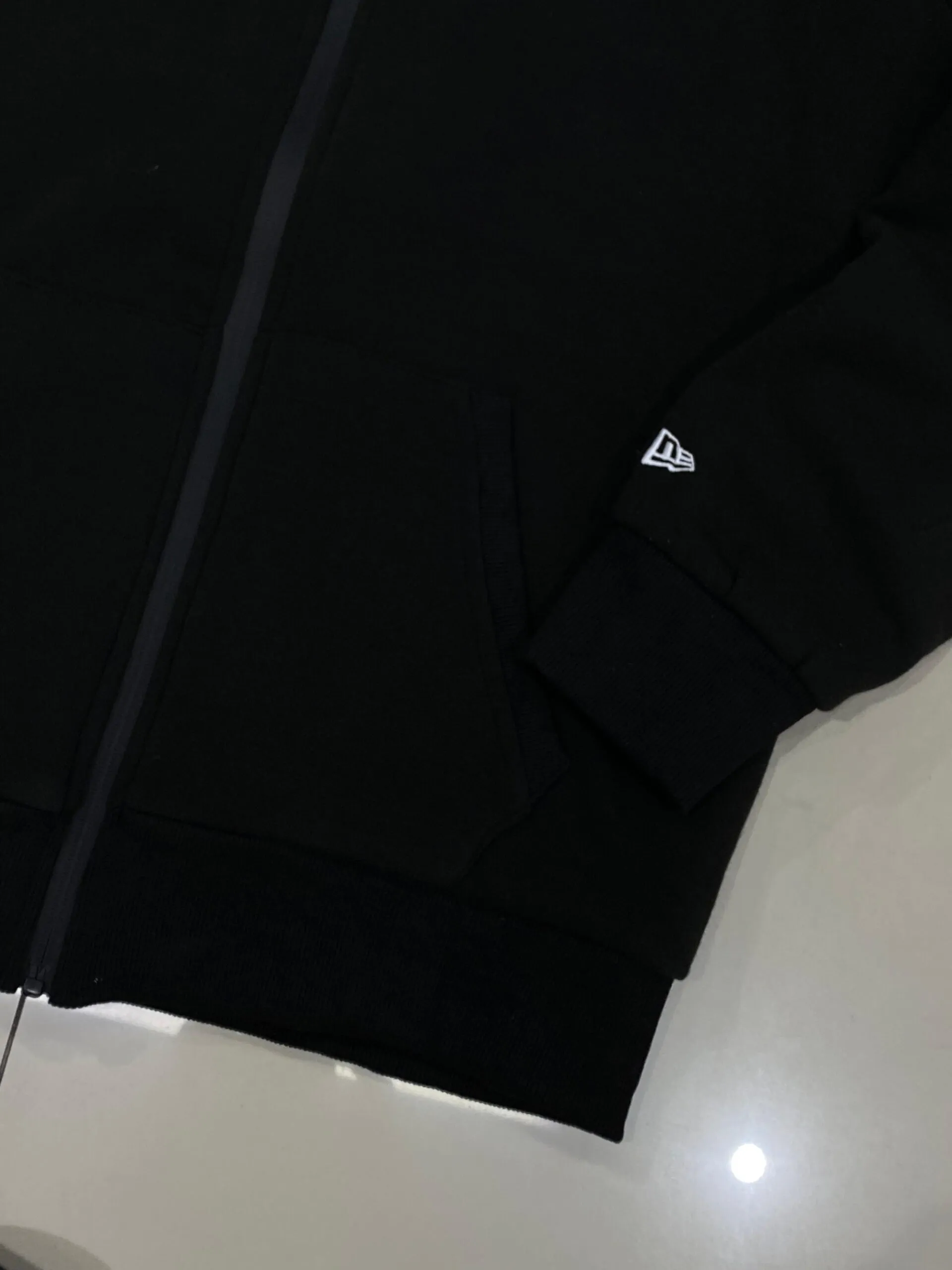 Moletom Básico Zíper New Era Nba Preto - Imagem 3