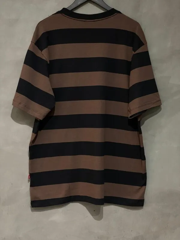 Camiseta Plano C. Listrada Preto Marrom - Imagem 3