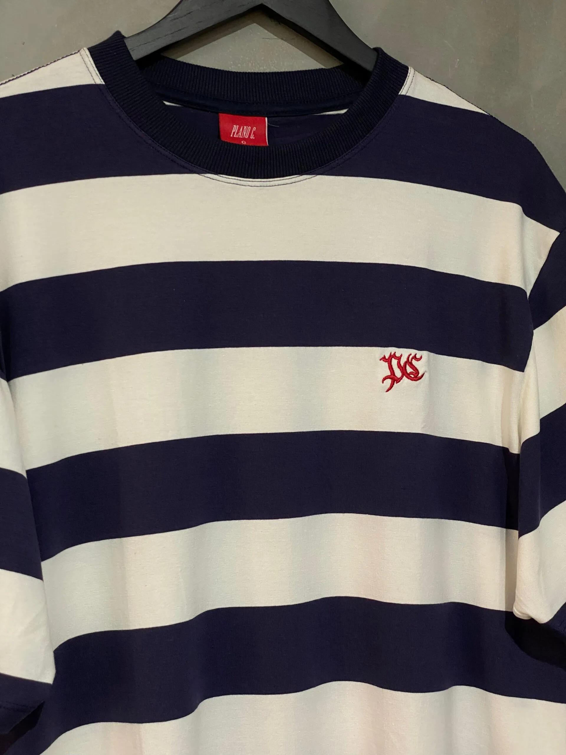 Camiseta Plano C. Listrada Marinho Off White - Imagem 2