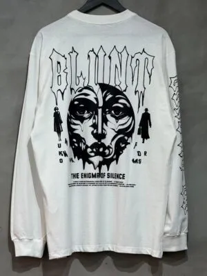 Camiseta Manga Longa Blunt Enigma Branco Off