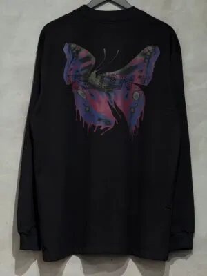 Camiseta Manga Longa Premium Butterfly Preto