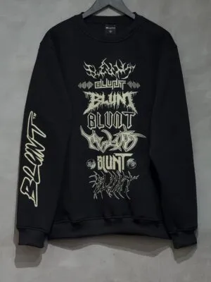 Moletom careca Blunt Reload preto, modelo confortável e moderno para uso casual.