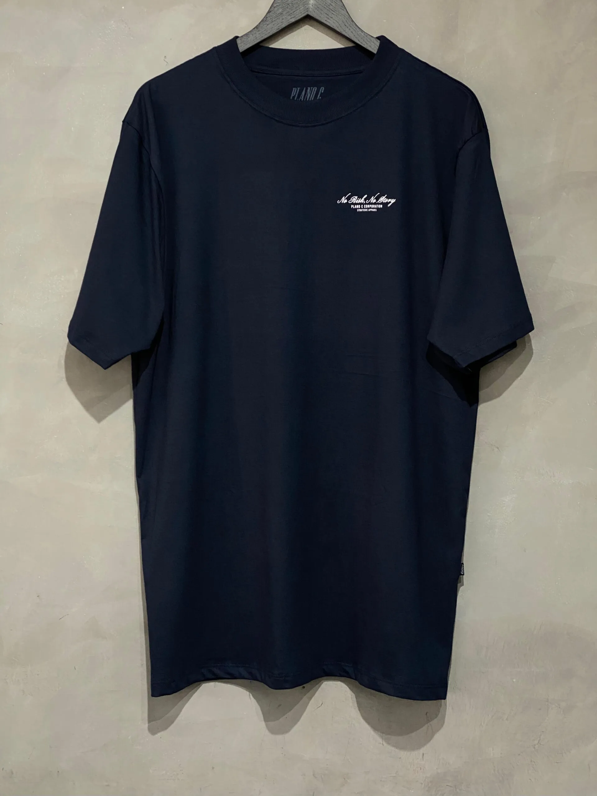 Camiseta Plano C. No Risk No Story Marinho - Imagem 2