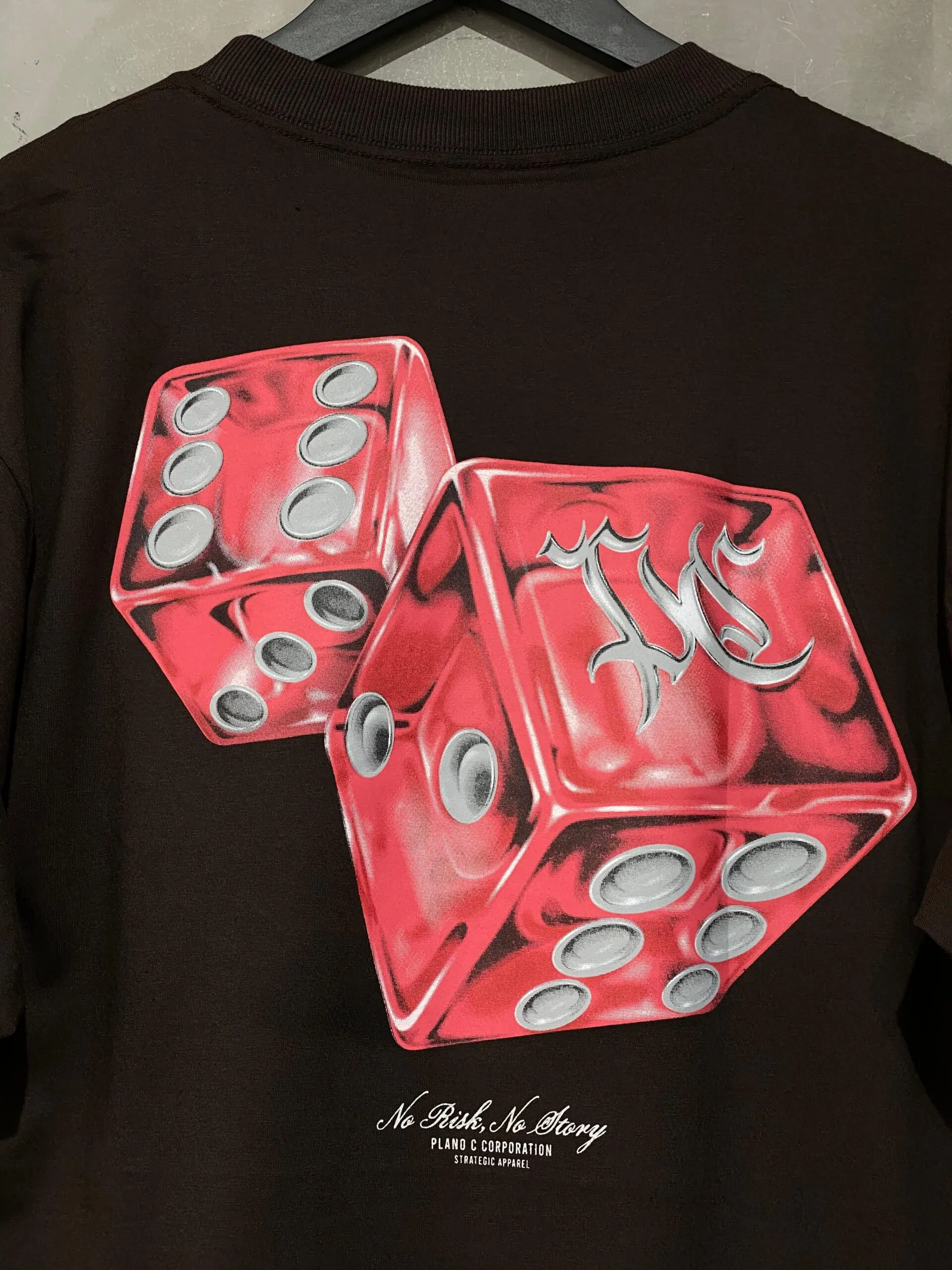 Camiseta Plano C. No Risk No Story Marrom - Imagem 3