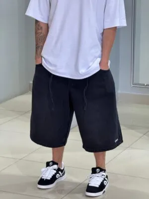 Bermuda Baggy "Jorts" Loko Jeans Dark Stoned
