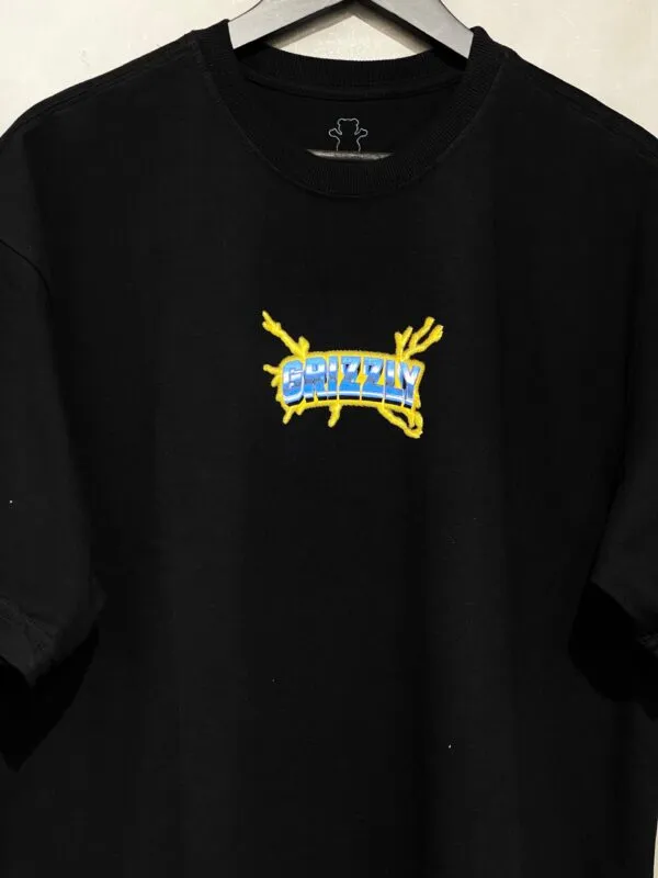 Camiseta Grizzly Plus Size Triple Double Preto - Imagem 4