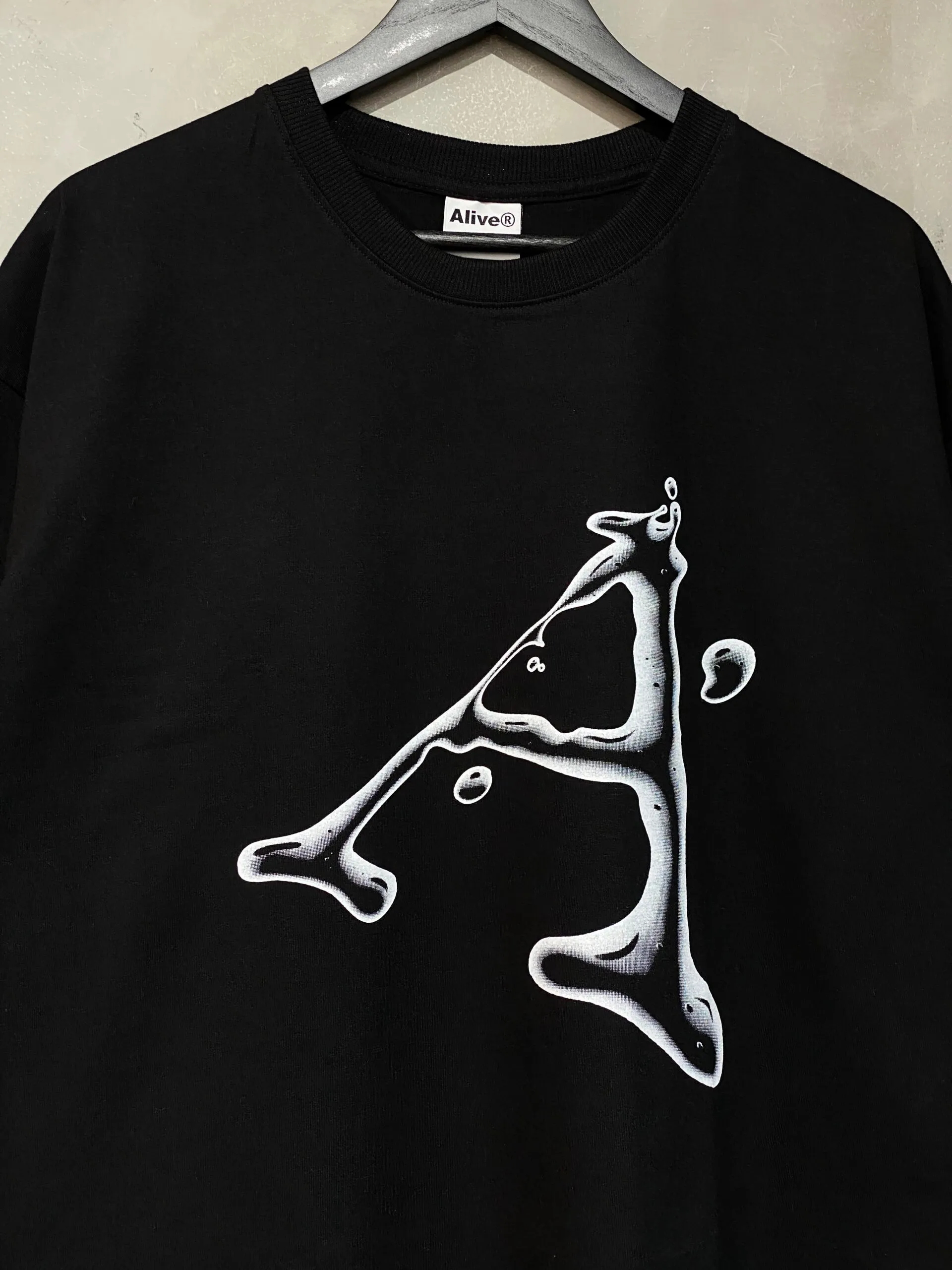 Camiseta Oversized Alive Water Preto - Imagem 3