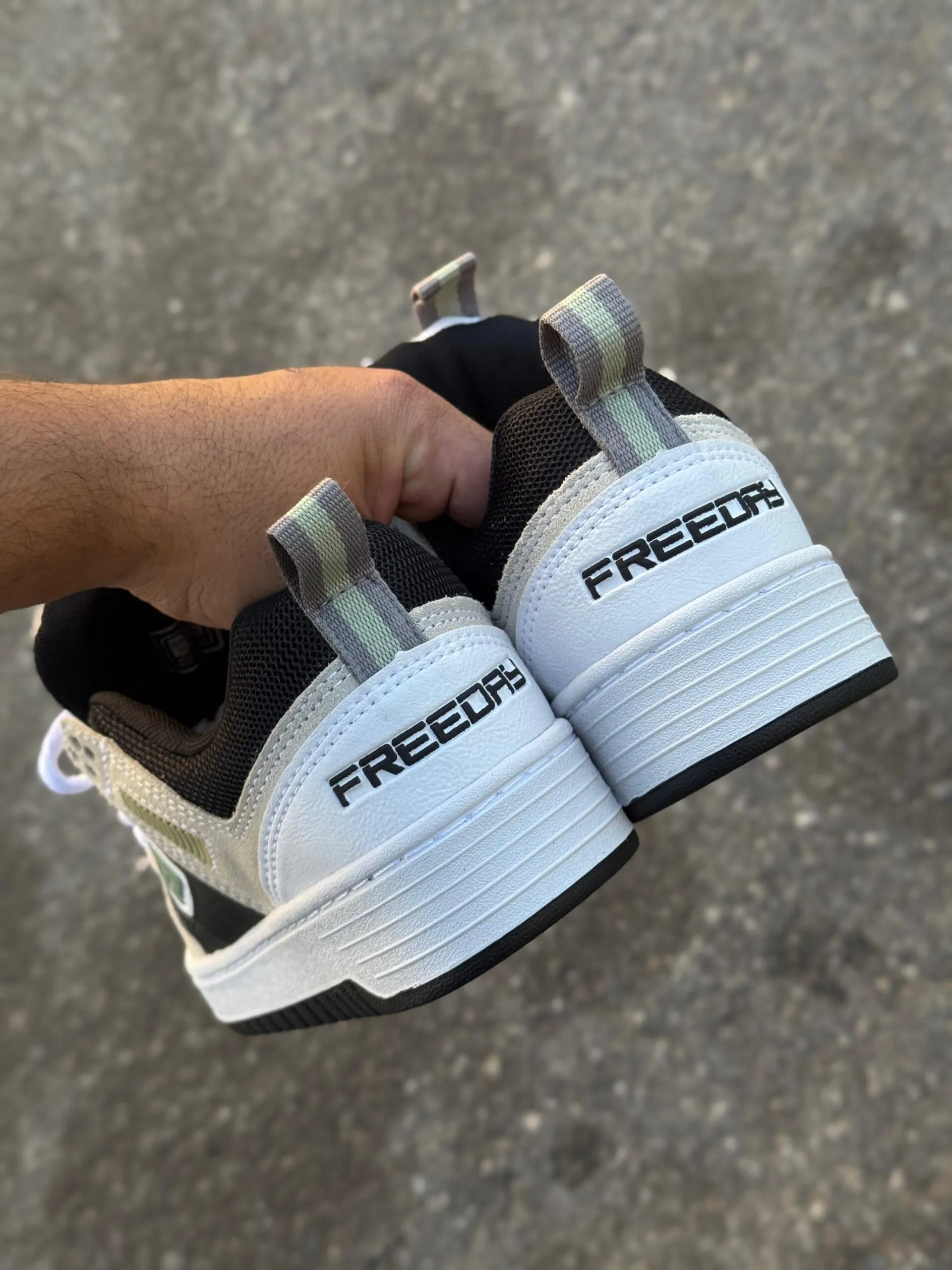 Tênis Freeday Ghetto Cinza Preto Branco - Imagem 6