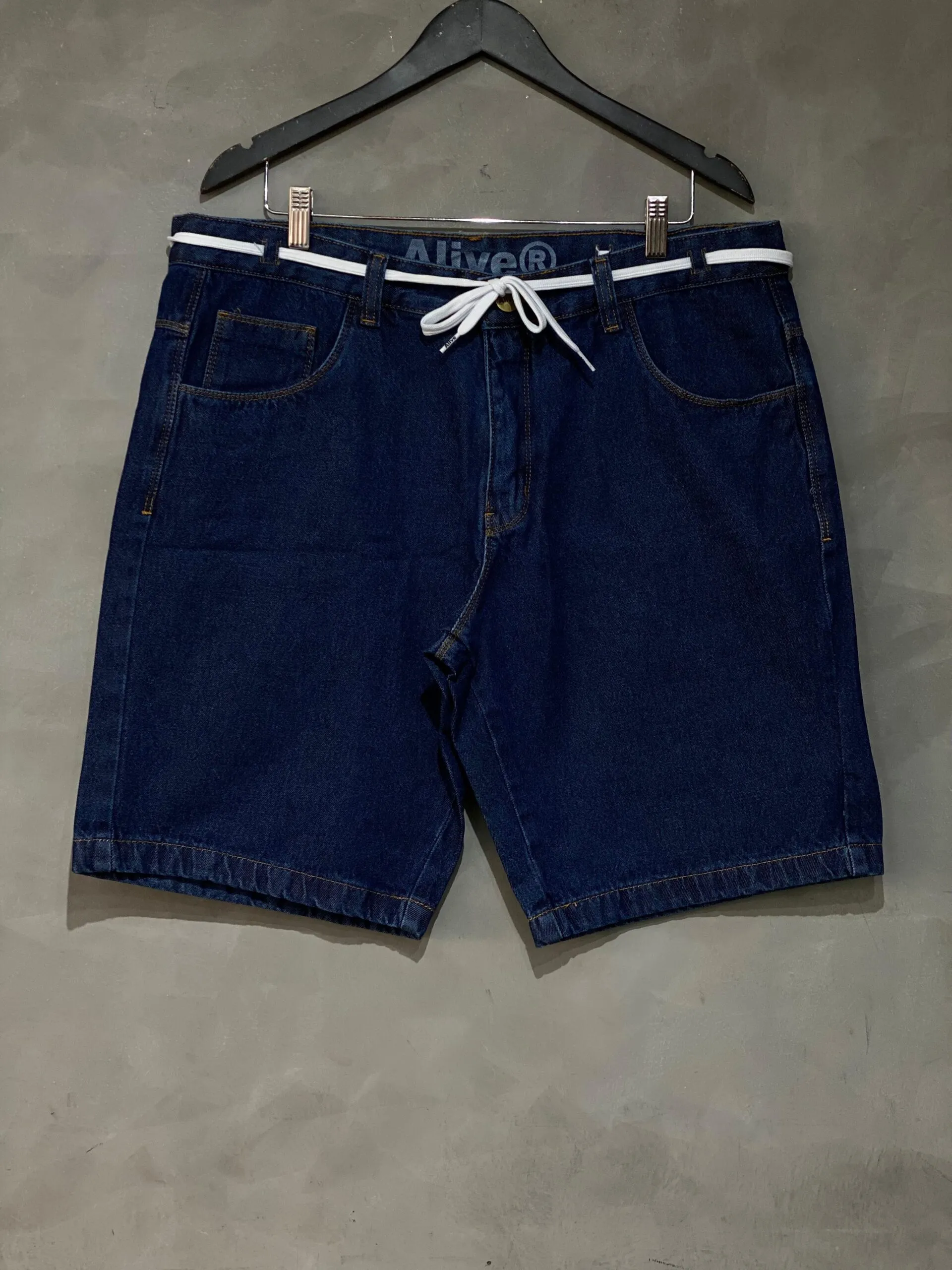 Bermuda Alive Jeans Classica Street Azul