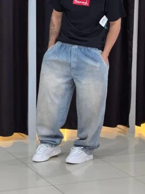 Calça Baggy Loko Jeans Dirty Vintage
