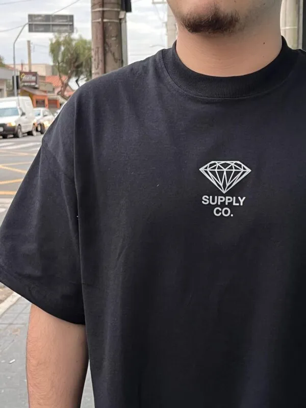 Camiseta Diamond Brillant Oversized Preto - Imagem 4