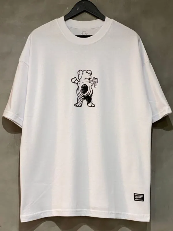 Camiseta Grizzly Red Wood Oversized Branco