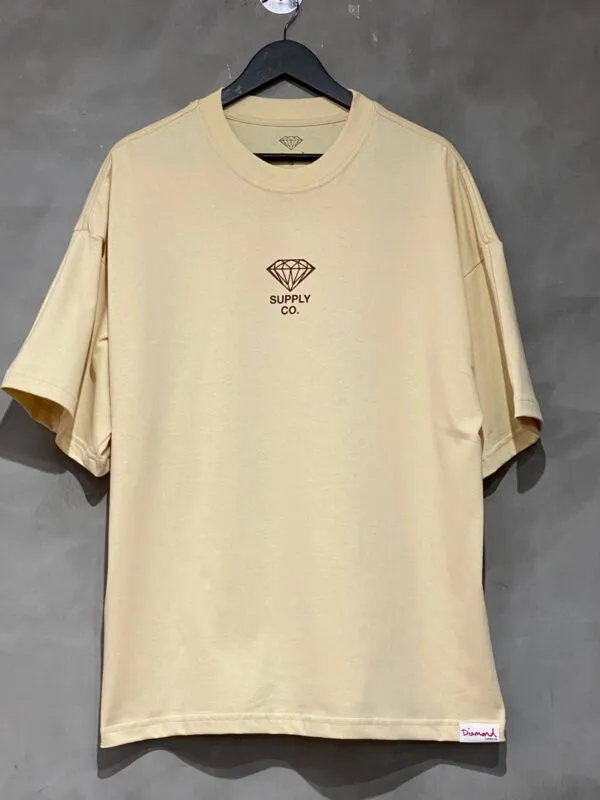 Camiseta Diamond Brillant Oversized Bege - Imagem 6