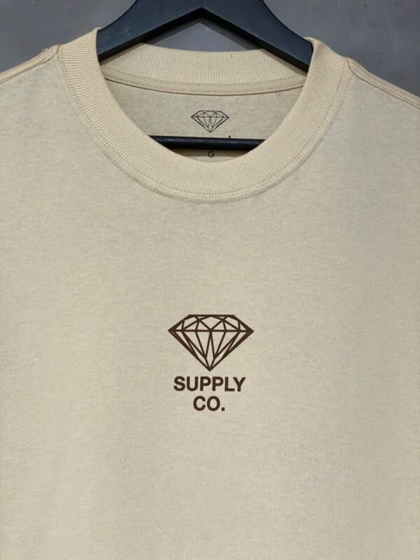 Camiseta Diamond Brillant Oversized Bege - Imagem 3
