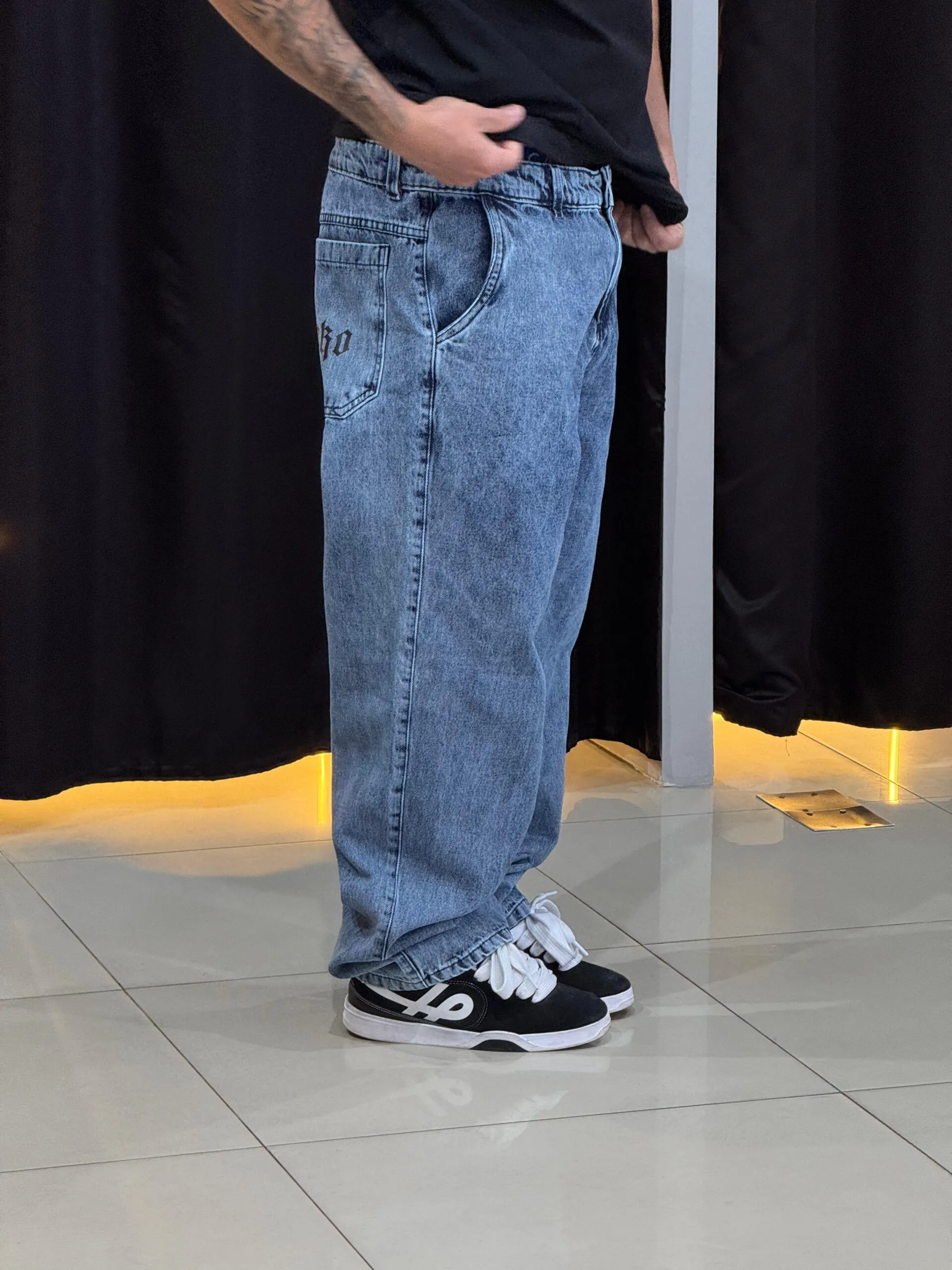 Calça Baggy Balão Loko Jeans Azul Estonado - Imagem 5