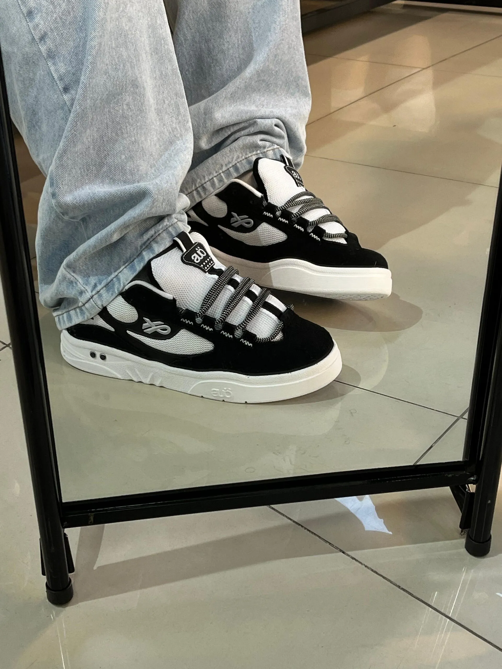 Tênis ÖUS Fluente GTX Preto Branco - Imagem 2