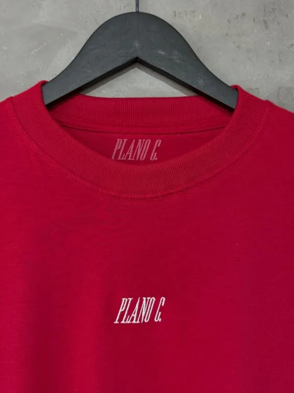 Camiseta Plano C. Logo Bordado Vermelho - Imagem 2