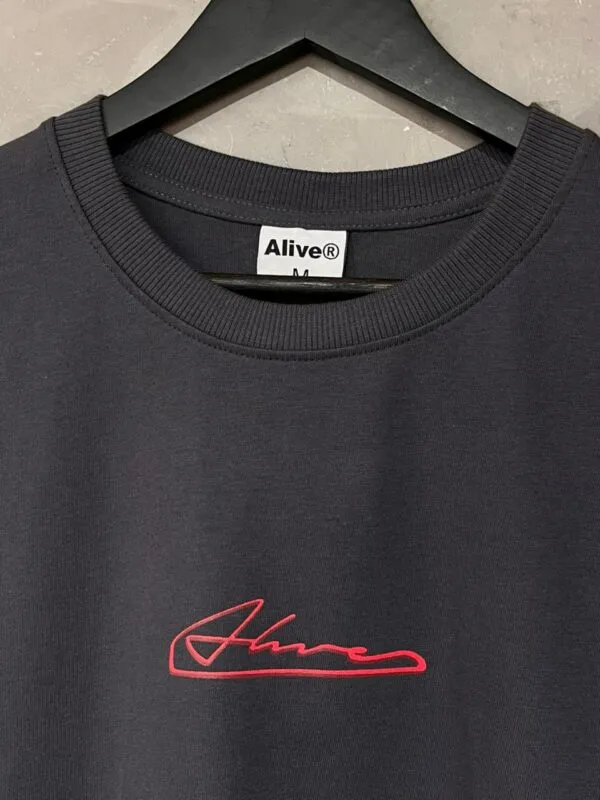 Camiseta Oversized Alive Circuit Cinza - Imagem 2