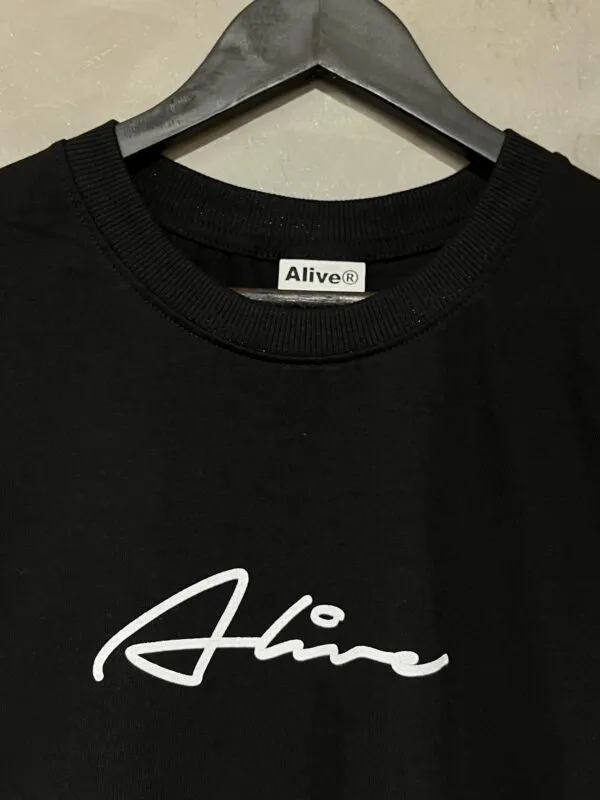 Camiseta Oversized Alive Line Preto - Imagem 2