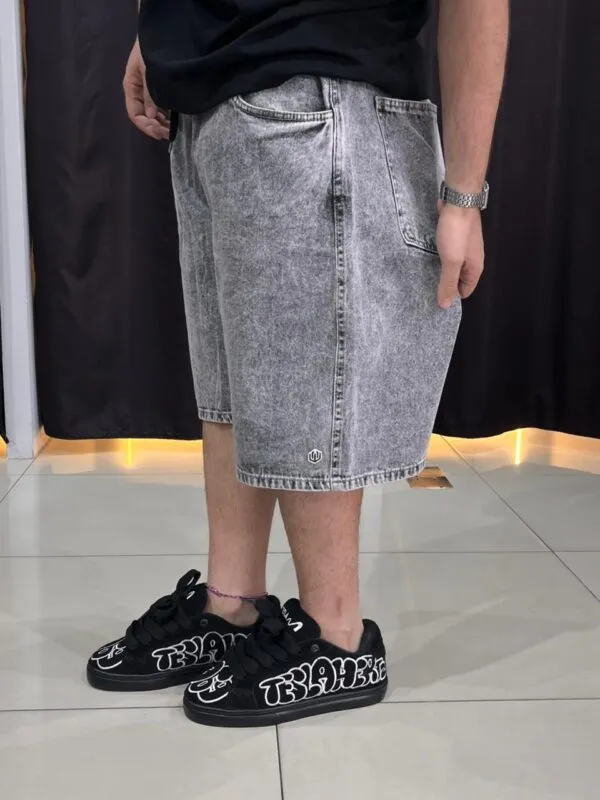 Bermuda Jeans John Roger Over Black Marmorizada - Imagem 3