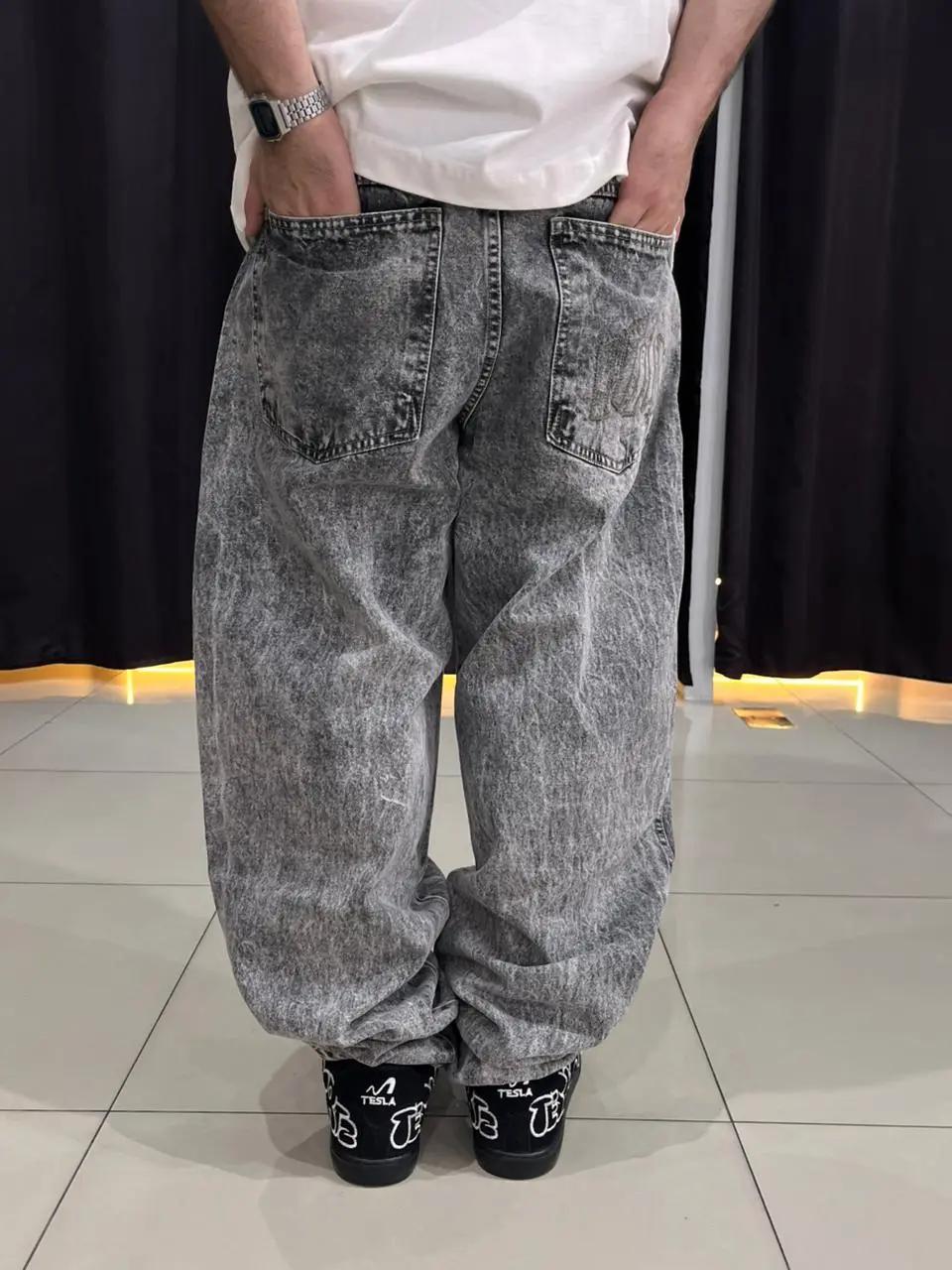 Calça Baggy Jeans John Roger Delave Marmorizado