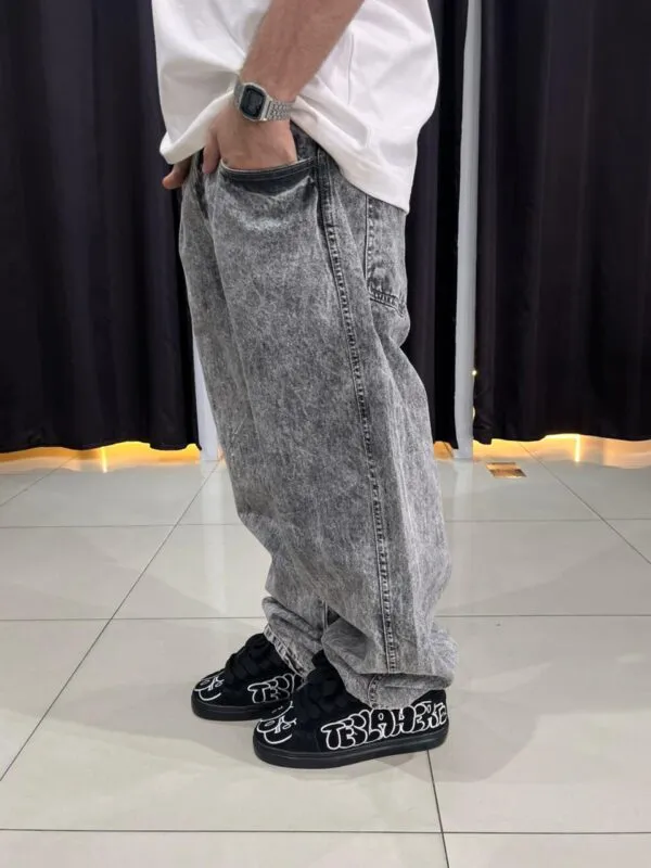 Calça Baggy Jeans John Roger Delave Marmorizado - Imagem 4