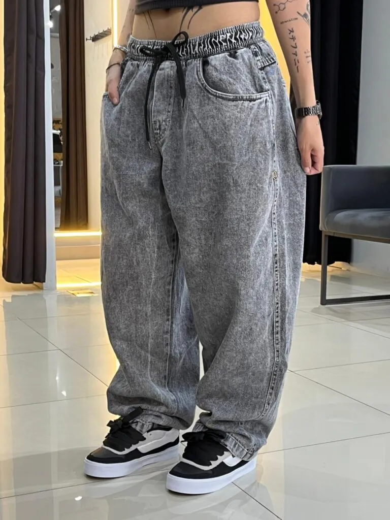calca baggy john roger black marmorizada 5