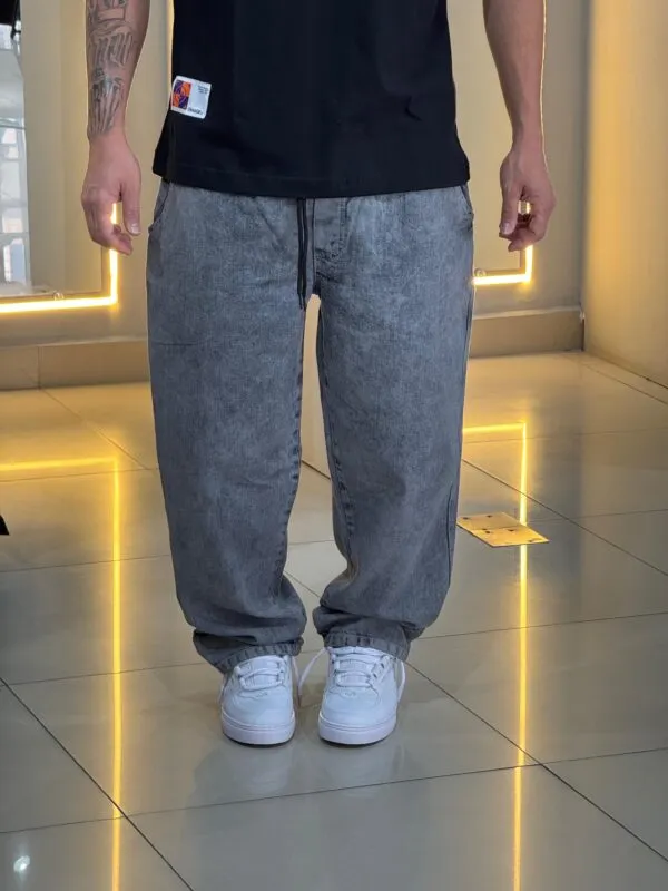Calça Baggy Jeans Stoned Mescla Loko - Imagem 4