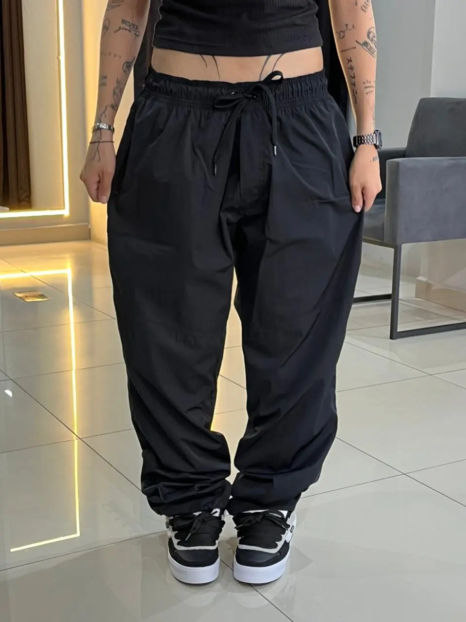 Calça Trainer Tactel John Roger Preto - Imagem 2