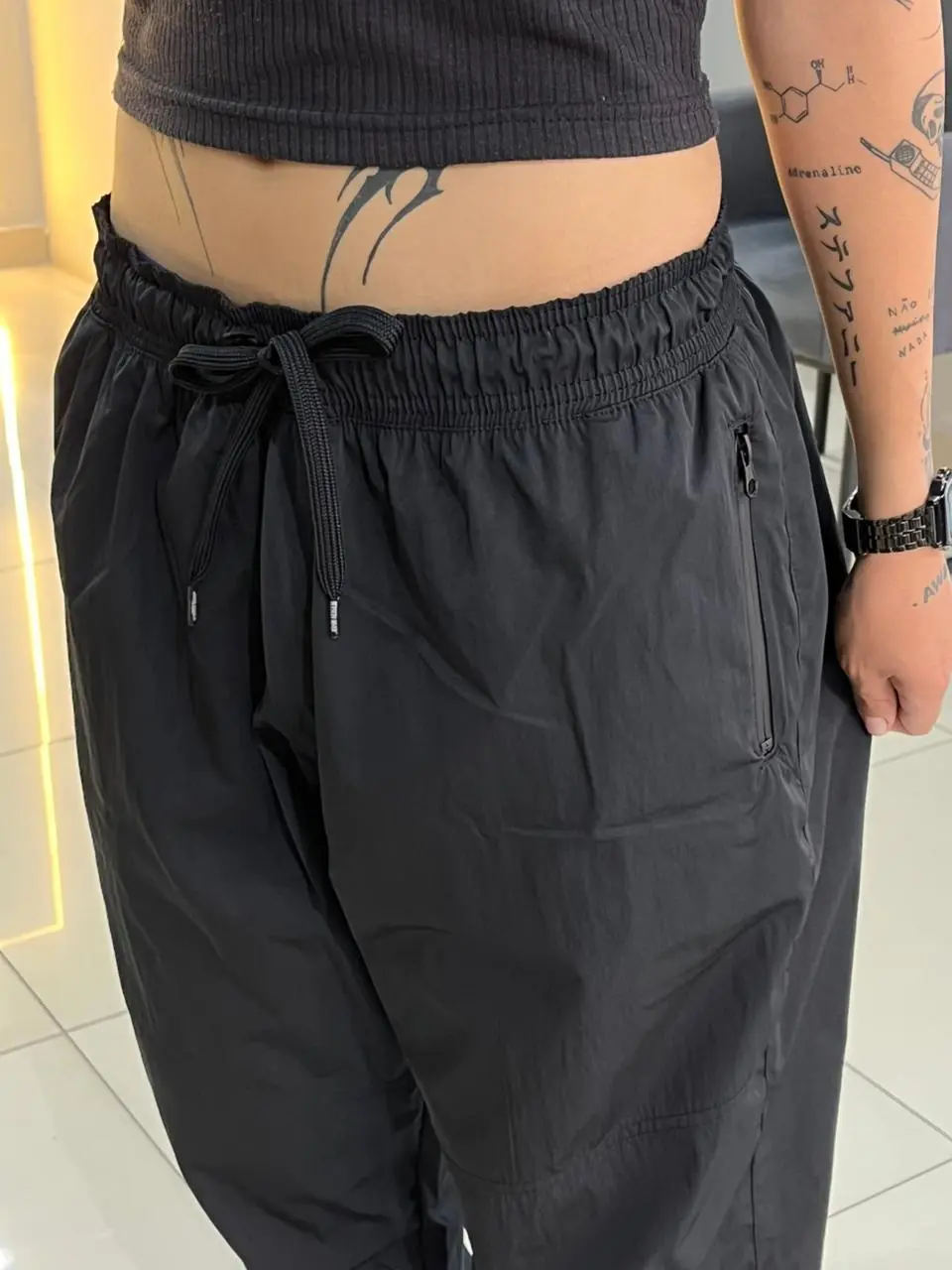 Calça Trainer Tactel John Roger Preto - Imagem 8