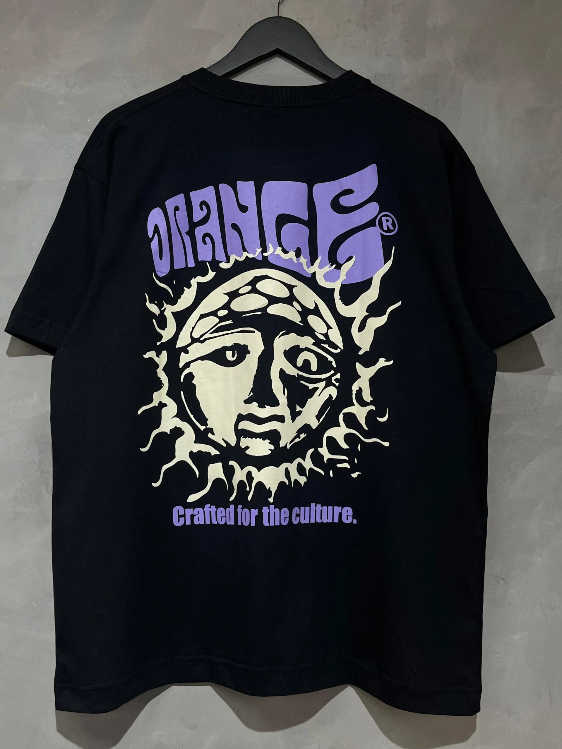 Camiseta Crafted Orange Sun Preto