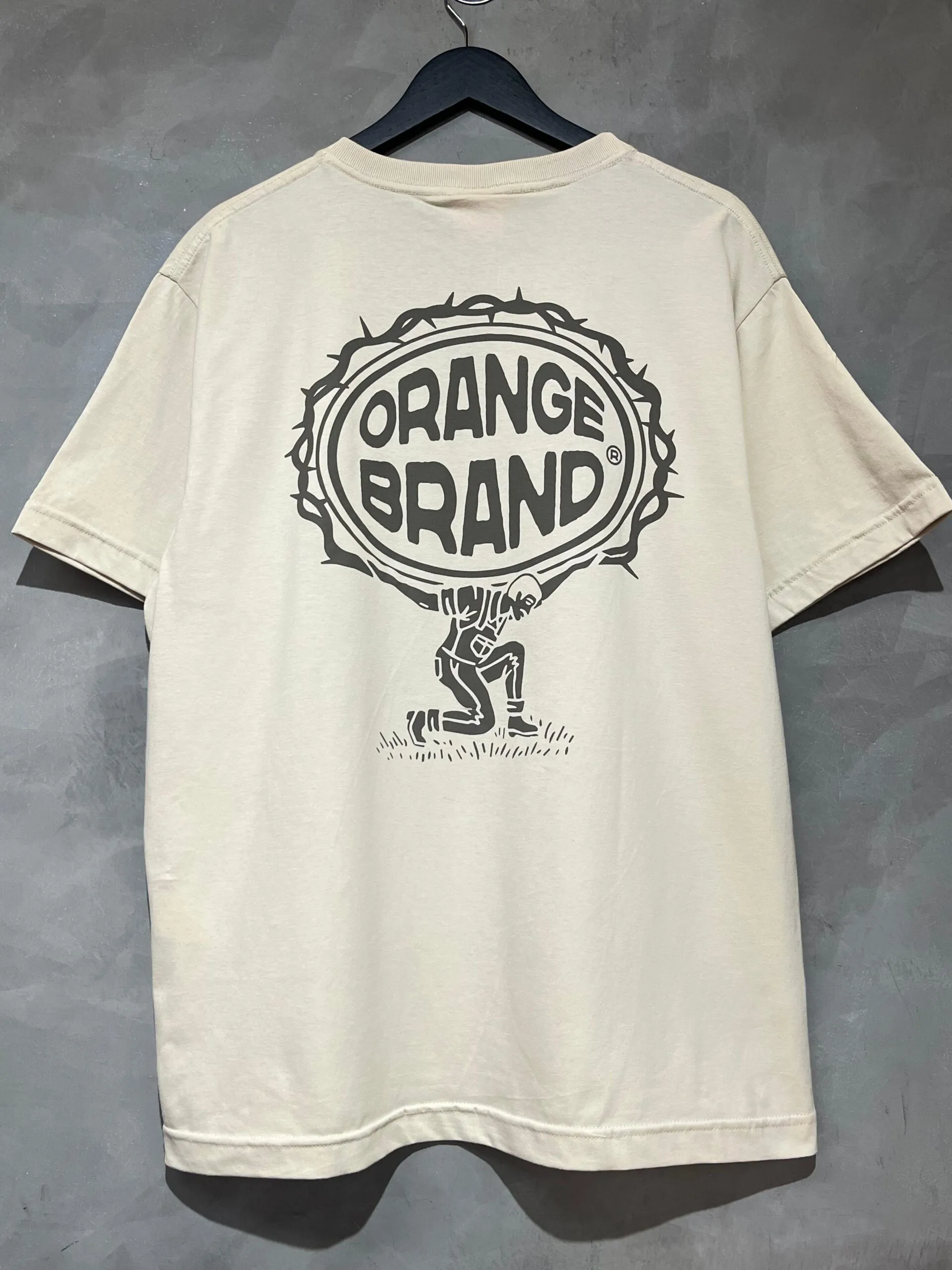Camiseta Crafted Orange Worker Bege