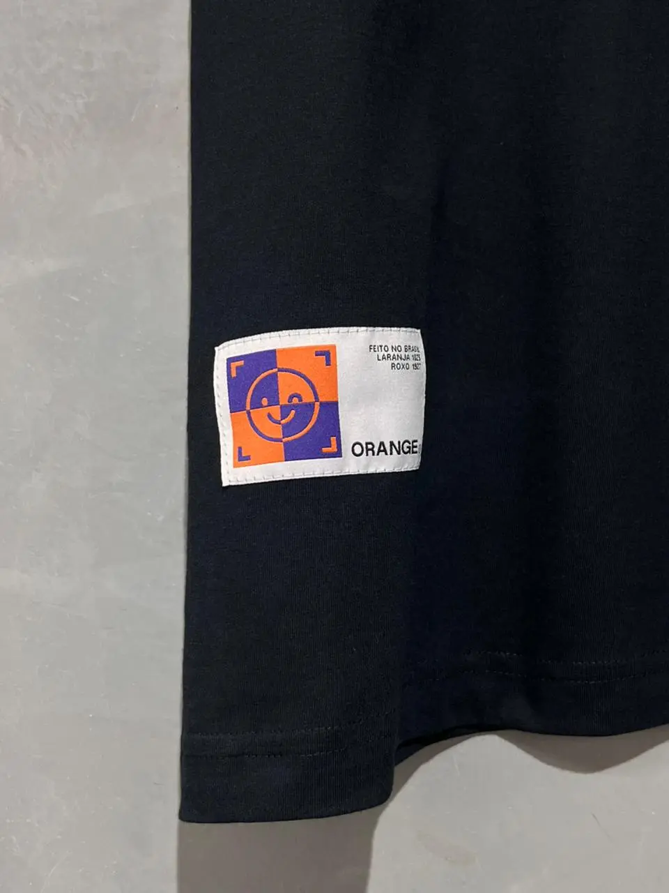 Camiseta Orange Plaid Smile Preto - Imagem 3