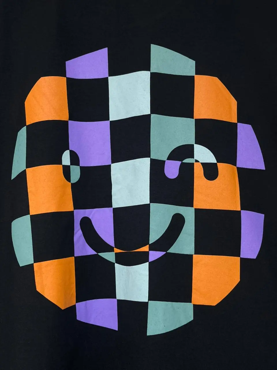 Camiseta Orange Plaid Smile Preto - Imagem 4