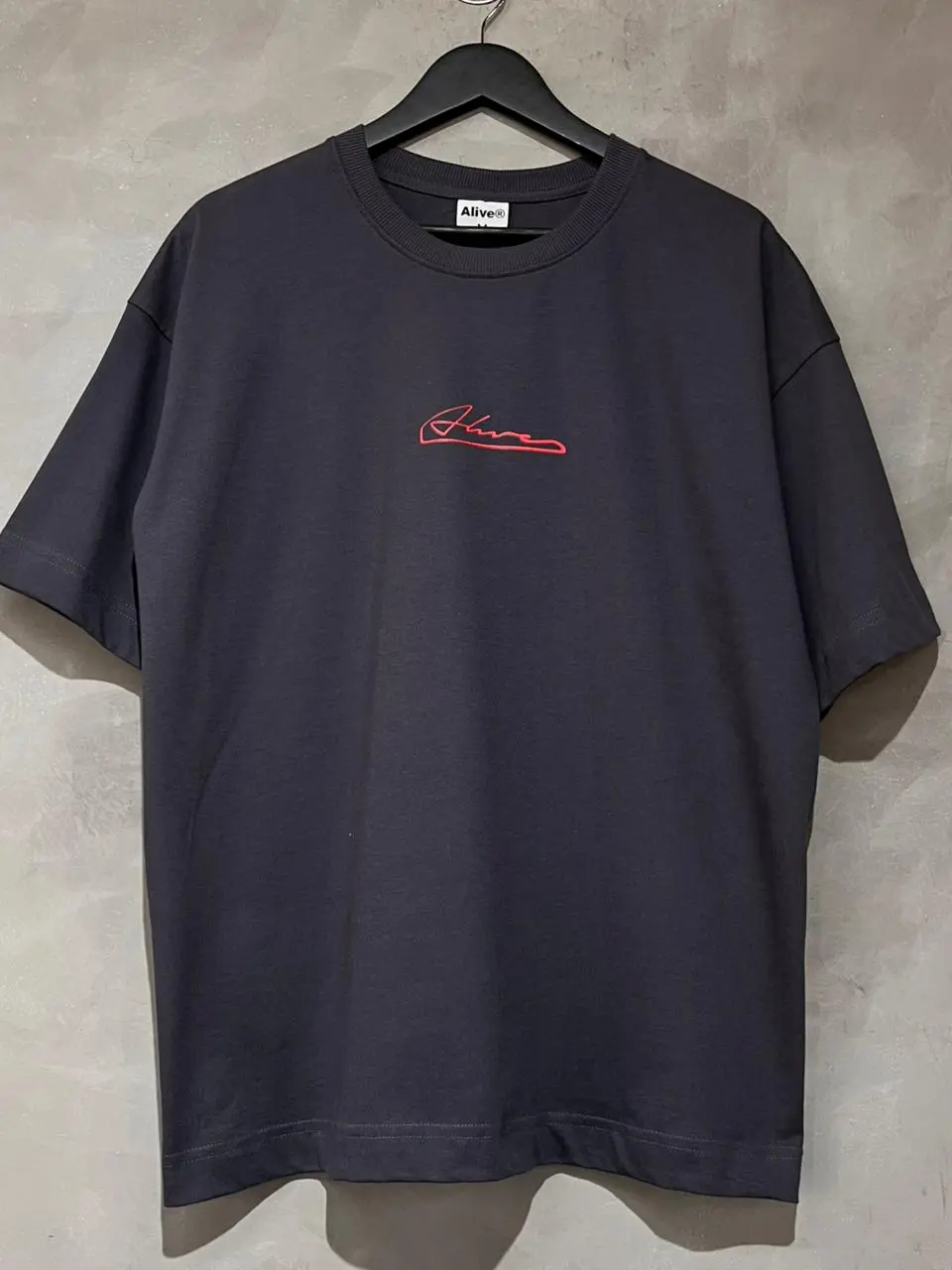 Camiseta Oversized Alive Circuit Cinza - Imagem 3