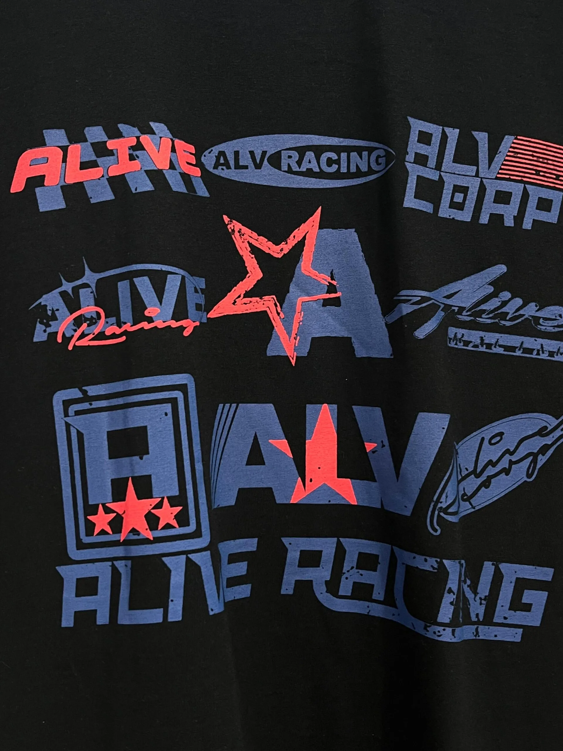Camiseta Oversized Alive Racing Preto - Imagem 2