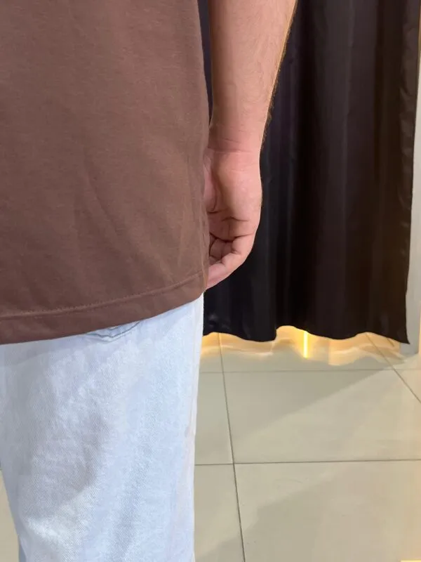 Camiseta Oversized Basic Marrom - Imagem 3