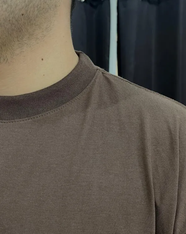 Camiseta Oversized Basic Marrom - Imagem 8