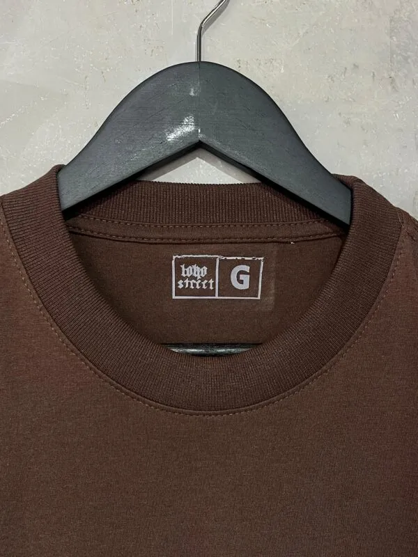 Camiseta Oversized Basic Marrom - Imagem 7