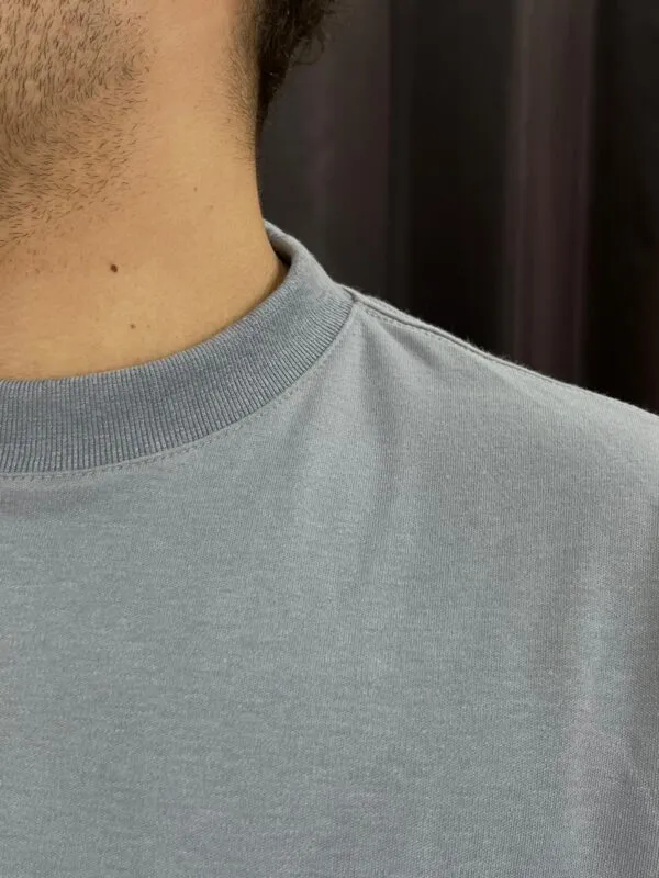 Camiseta Oversized Malhão Basic Cinza - Imagem 6