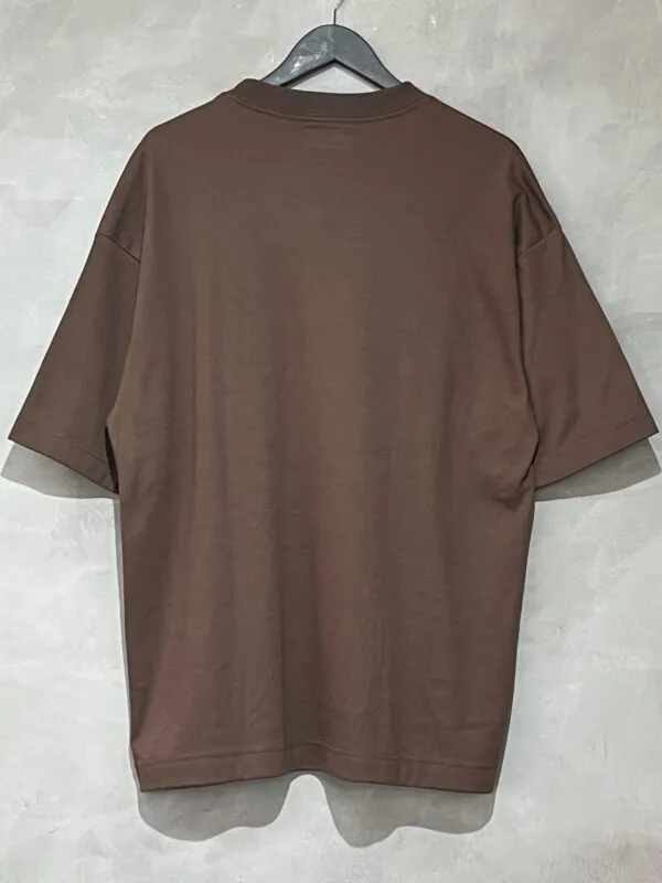 Camiseta Oversized Malhão Basic Marrom - Imagem 4