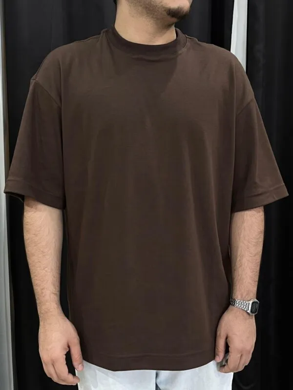 Camiseta Oversized Malhão Basic Marrom - Imagem 2