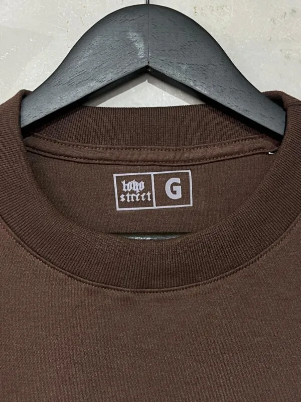 Camiseta Oversized Malhão Basic Marrom - Imagem 3
