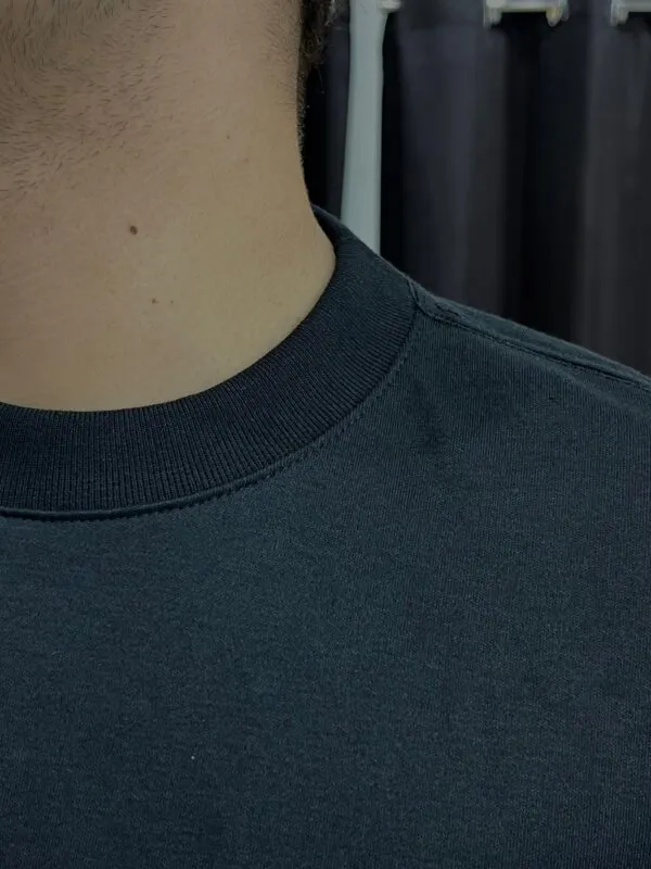 Camiseta Oversized Malhão Basic Preta - Imagem 6